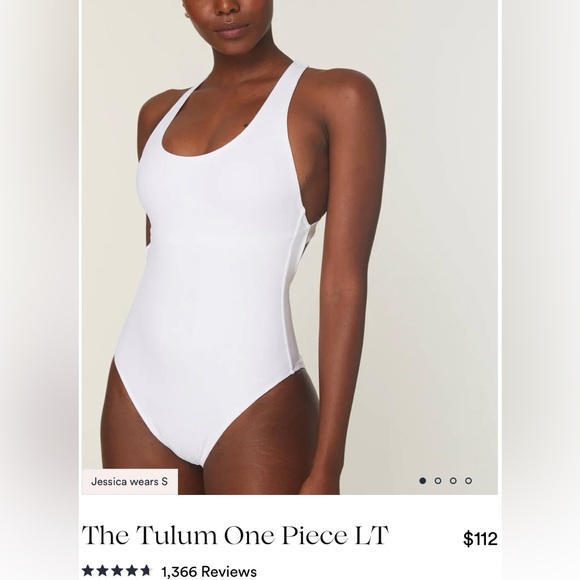 NWT ANDI TULUM SWIMSUIT SIZE LT IN WHITE - Picture 3 of 9